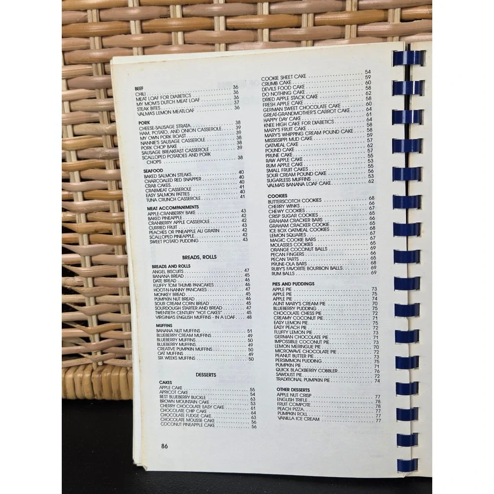 The Elkin Woman's Club Cookbook Elkin North Carolina 1994 Spiral Bound Vintage